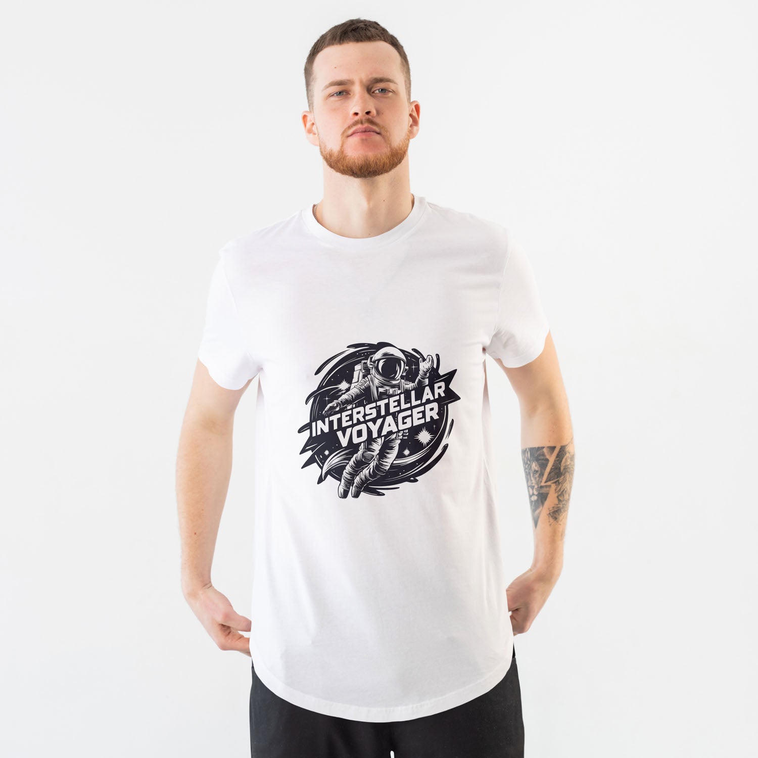 Men's Interstellar Voyager Graphic Printed T-shirt
