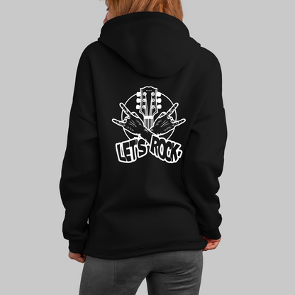 Lets Rock Black Unisex Hoodie