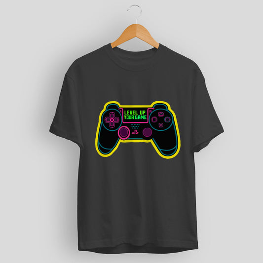 Men's Level up your Game Graphic Printed T-shirt