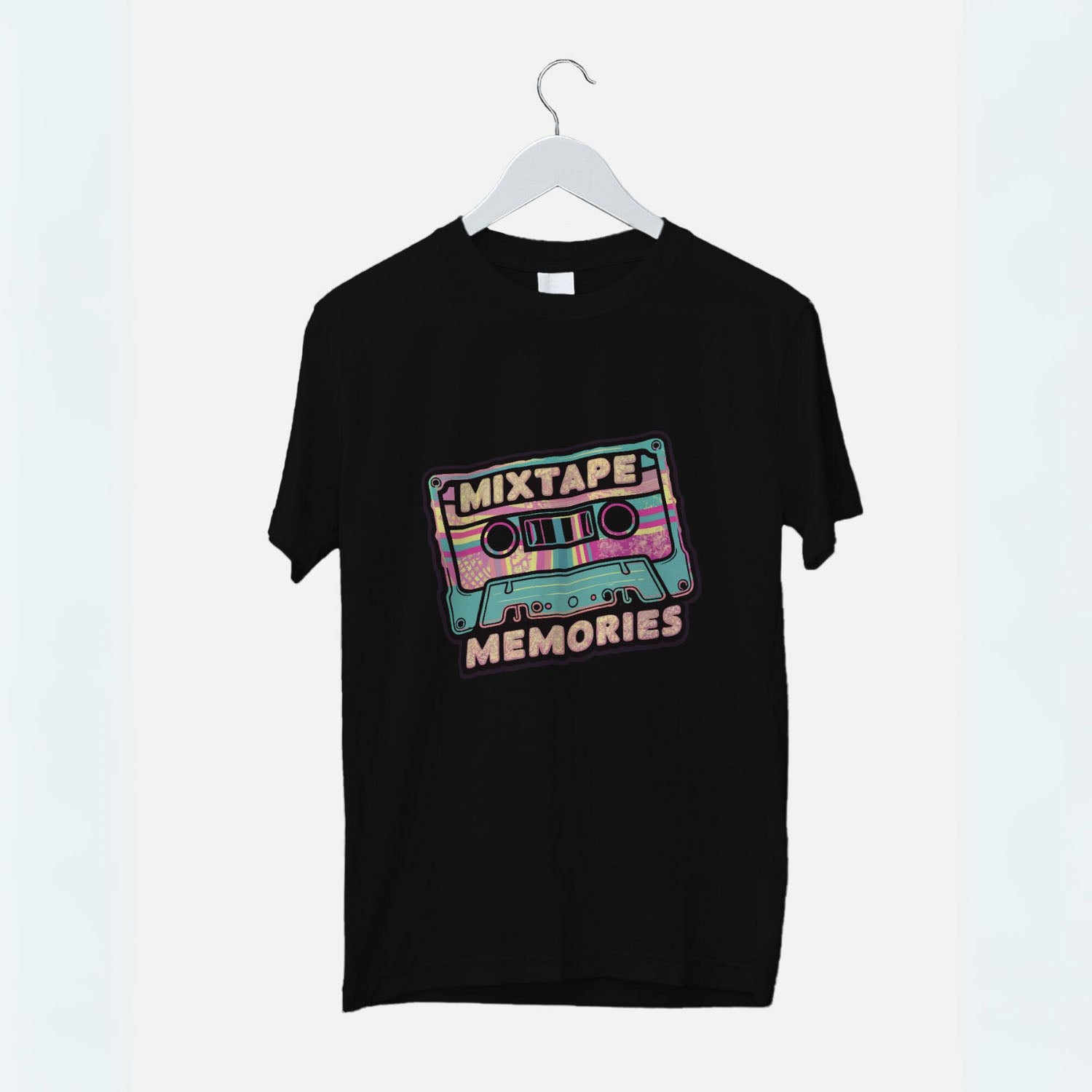 Men's Mixtape Memories Graphic Printed T-shirt