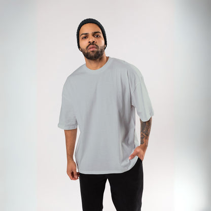 Plain/Solid : Pistachio Oversized T-Shirt for Men