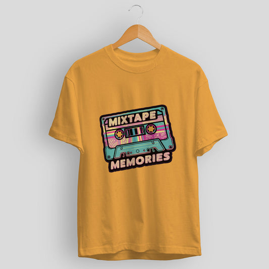 Women's Mixtape Memories Graphic Printed T-shirt