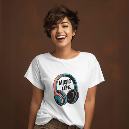 Women's music is life t-shirt