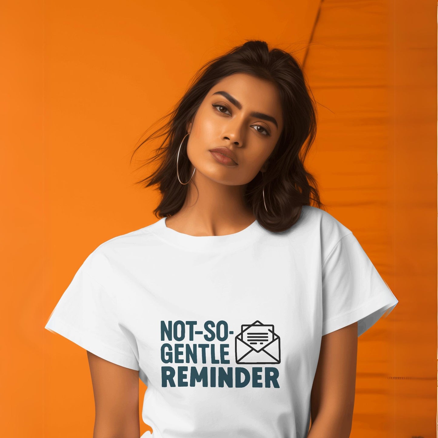 Women's Not So Gentle Reminder Graphic Printed Oversized T-shirt