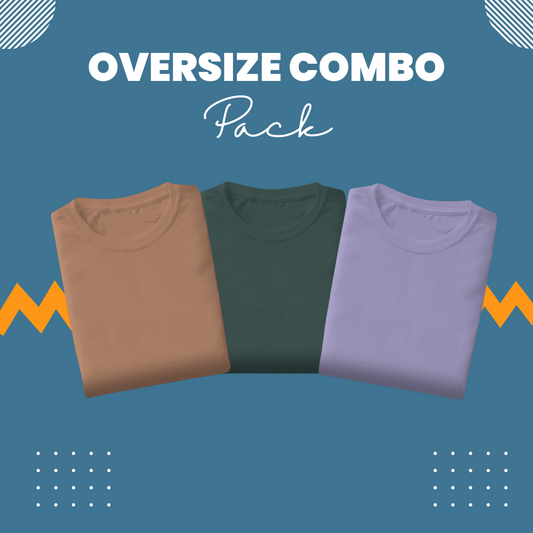 Combo Pack Of 3 Oversized T-Shirts