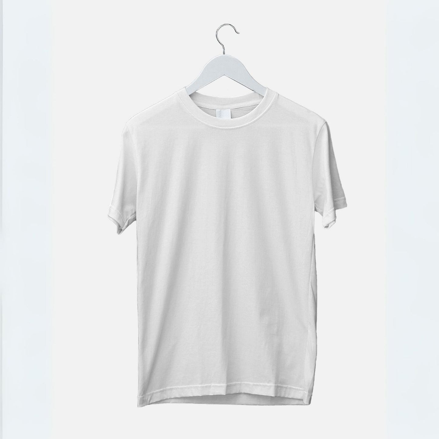 Plain/Solid : White Oversized T-Shirt for Men