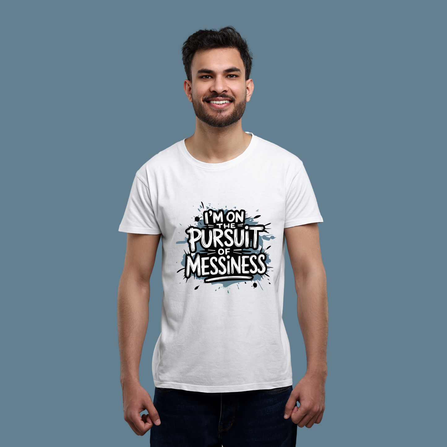 I am on the Pursuit of Messiness Graphic Printed Oversized Unisex T-shirt