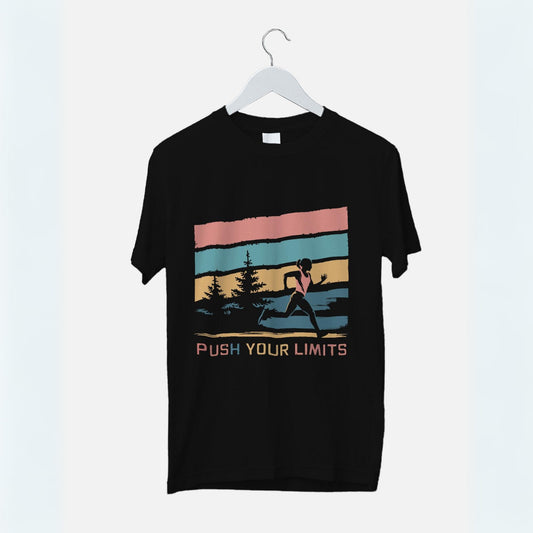 Women's Push Your Limits Graphic Printed T-shirt