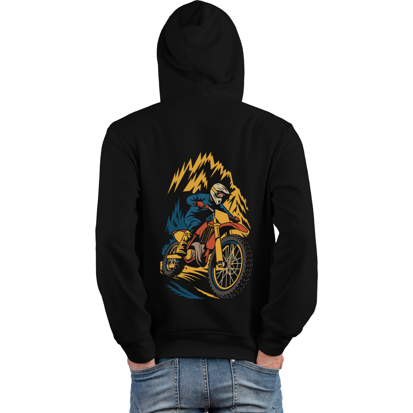 Rev It Up Biker Black Unisex Hoodie