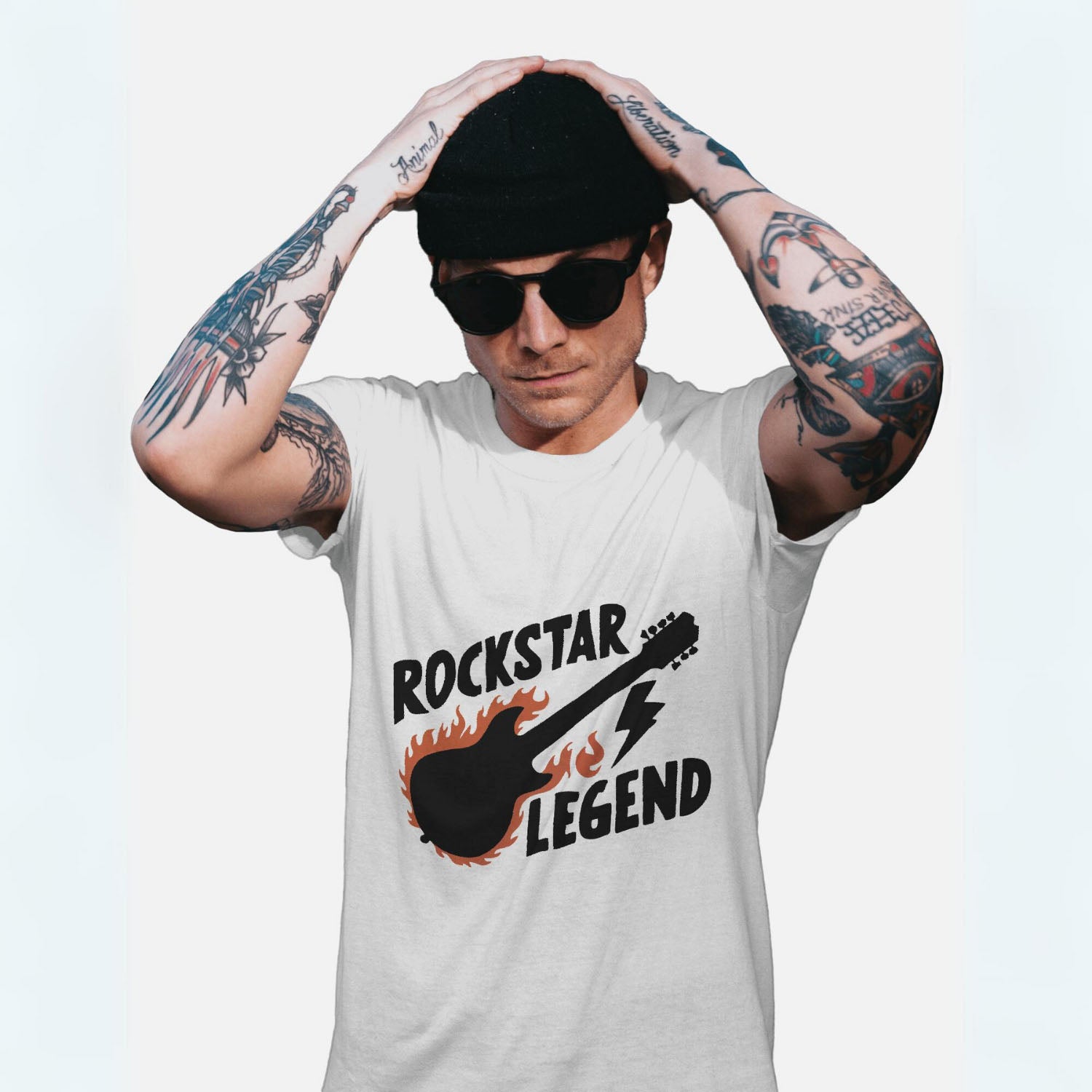 Men's Rockstar Legend Graphic Printed T-shirt - Main Image