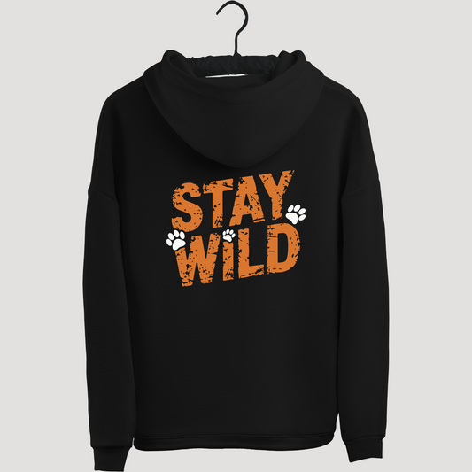 Stay Wild Black Unisex Hoodie