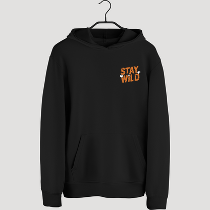 Stay Wild Black Unisex Hoodie