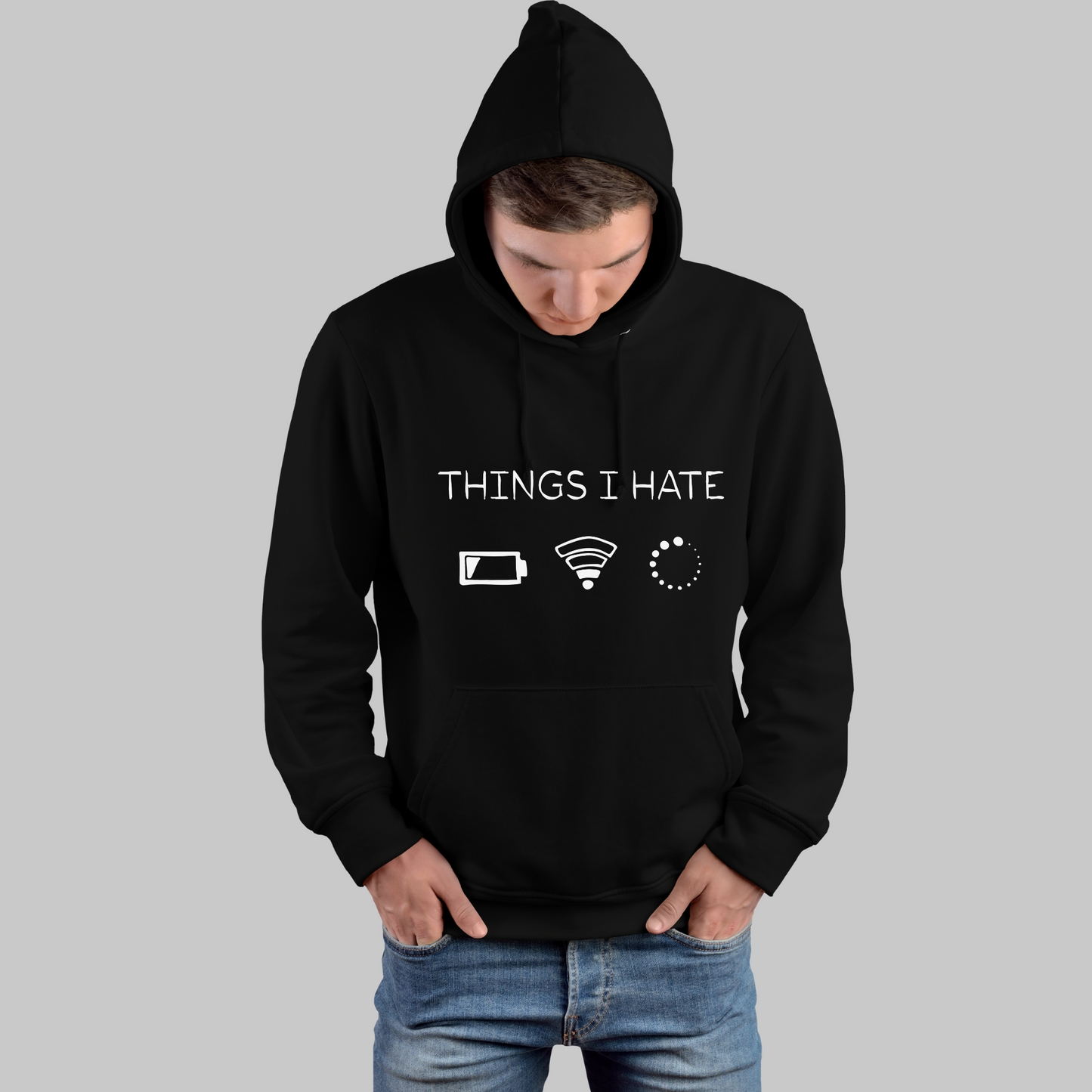 Things I Hate Black Unisex Hoodie