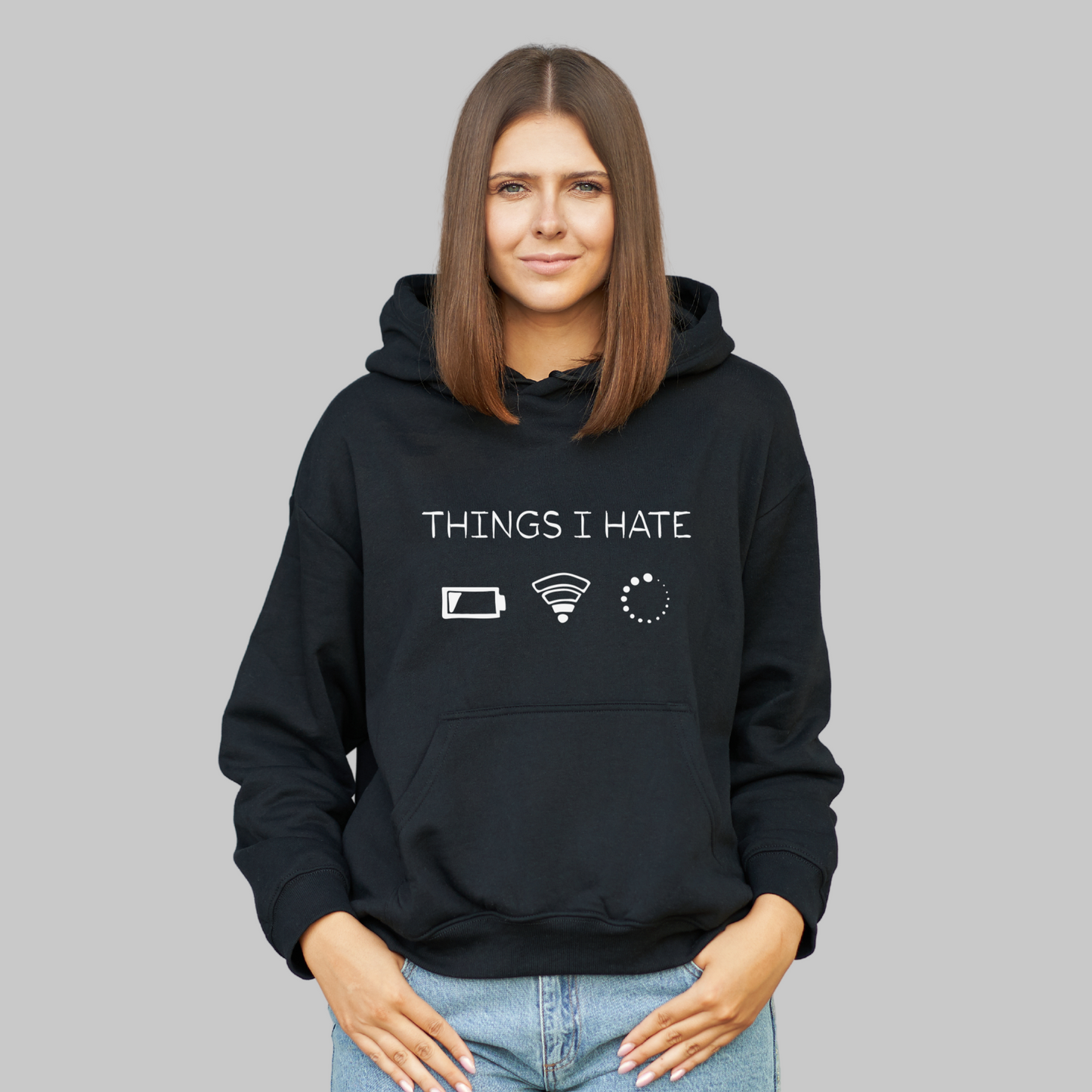 Things I Hate Black Unisex Hoodie