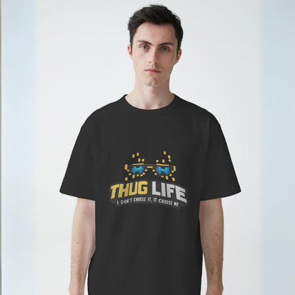 Men's Thug Life Graphic Printed Oversized Unisex T-shirt