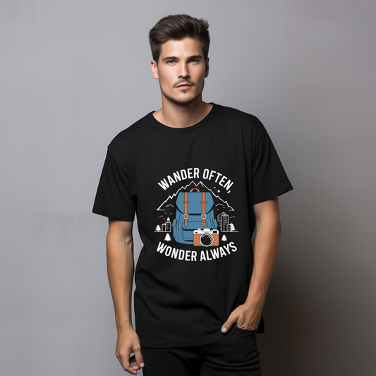 Wander Often Wander Always Graphic Printed Oversized Unisex T-shirt