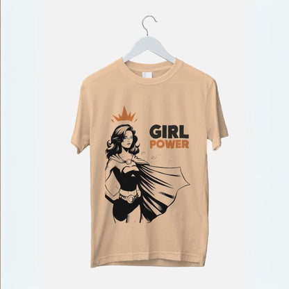 Women's Girl Power Graphic Printed T-shirt