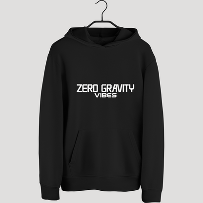 Zero Gravity Vibes Black Unisex Hoodie